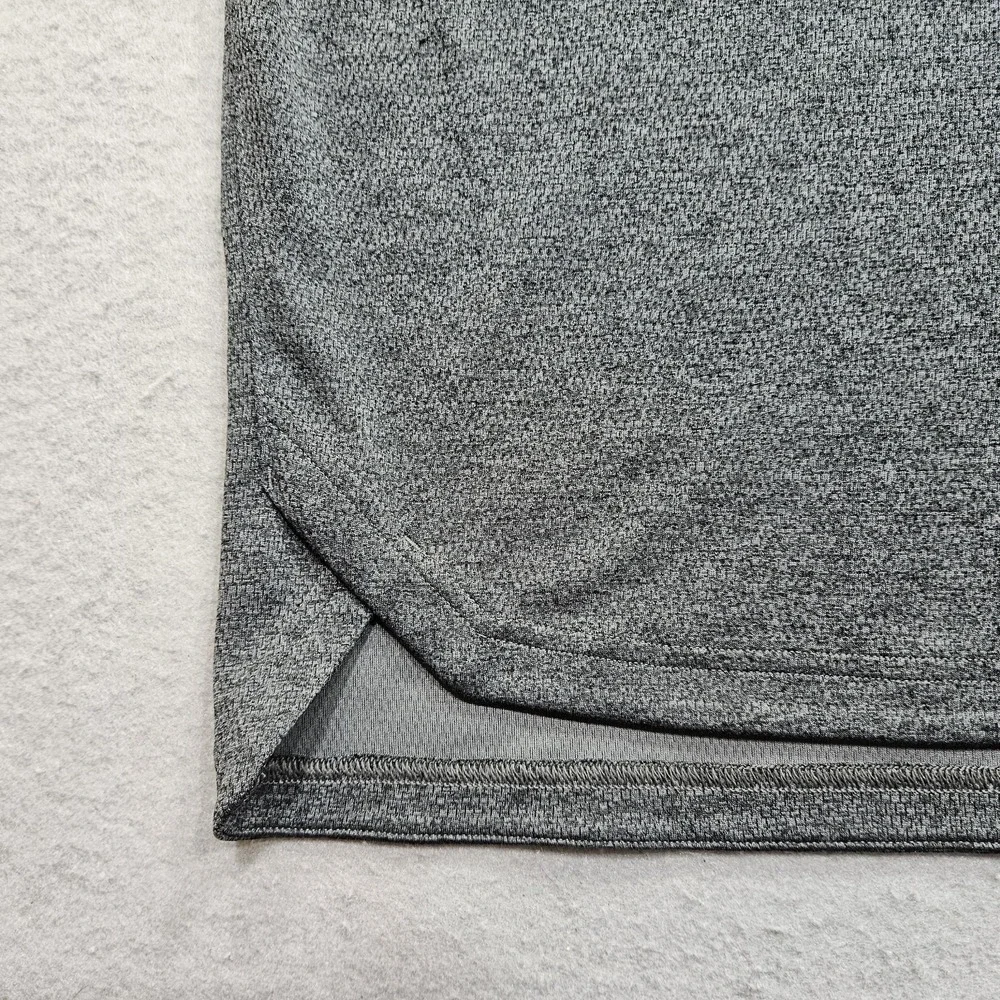 Adidas Heavy Knit Athletic T Shirt Mens Medium Charcoal Gray Raglan Sleeve